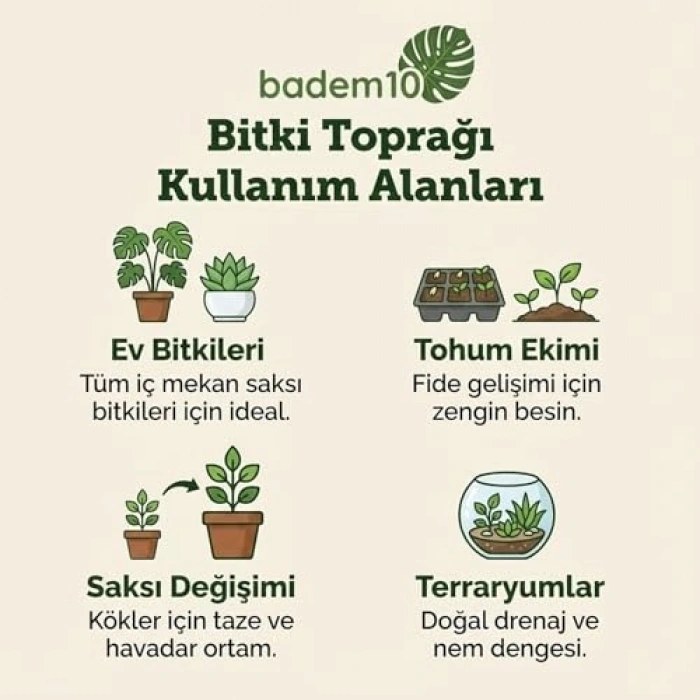 5 Litre Genel Kullanım İçin Bitki Toprağı, Perlit ve Pomza Karışımı