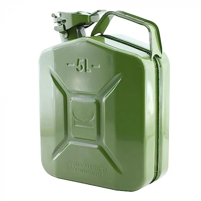 5 LT Metal Akaryakıt Taşıma Depolama Bidonu