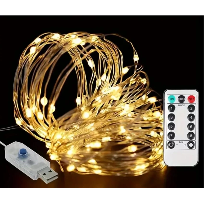 5 Metre 50 LED Işık, USB Renkli Peri Işıkları