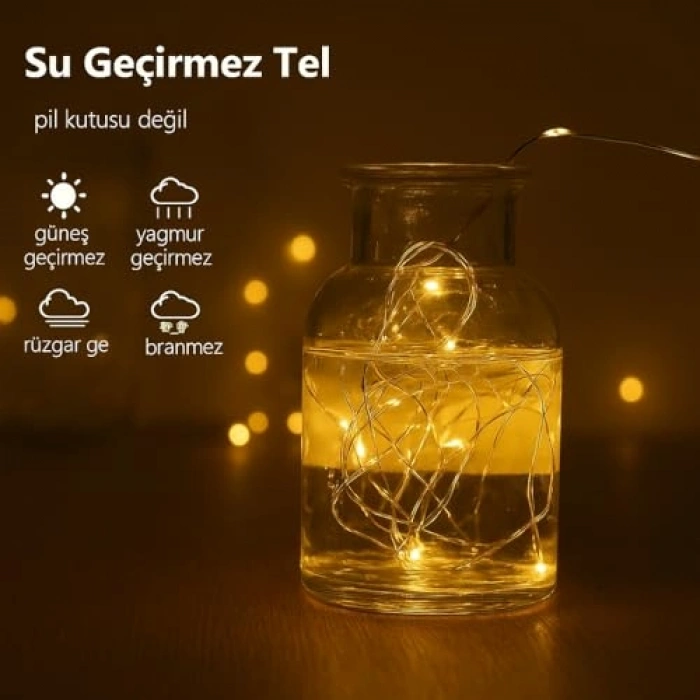 5 Metre 50 LED Işık, USB Renkli Peri Işıkları