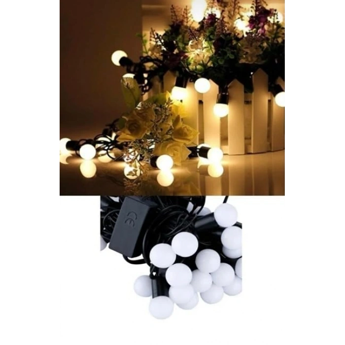 5 Metre Boncuk Led Işık, Sabit Yanan Dektif LED