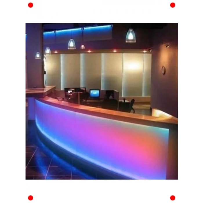 5 Metre RGB Şerit LED Seti Kumandalı ve Trafolu