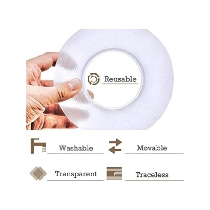 5 metre Uzunluğunda Su Sızdırmaz Bant - Çift Taraflı Şeffaf