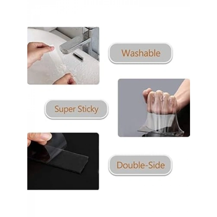 5 metre Uzunluğunda Su Sızdırmaz Bant - Çift Taraflı Şeffaf