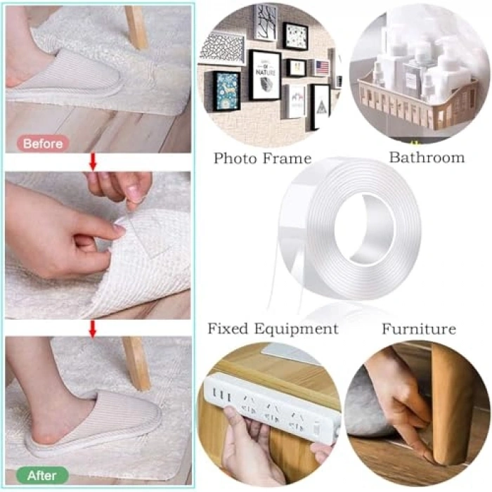 5 metre Uzunluğunda Su Sızdırmaz Bant - Çift Taraflı Şeffaf