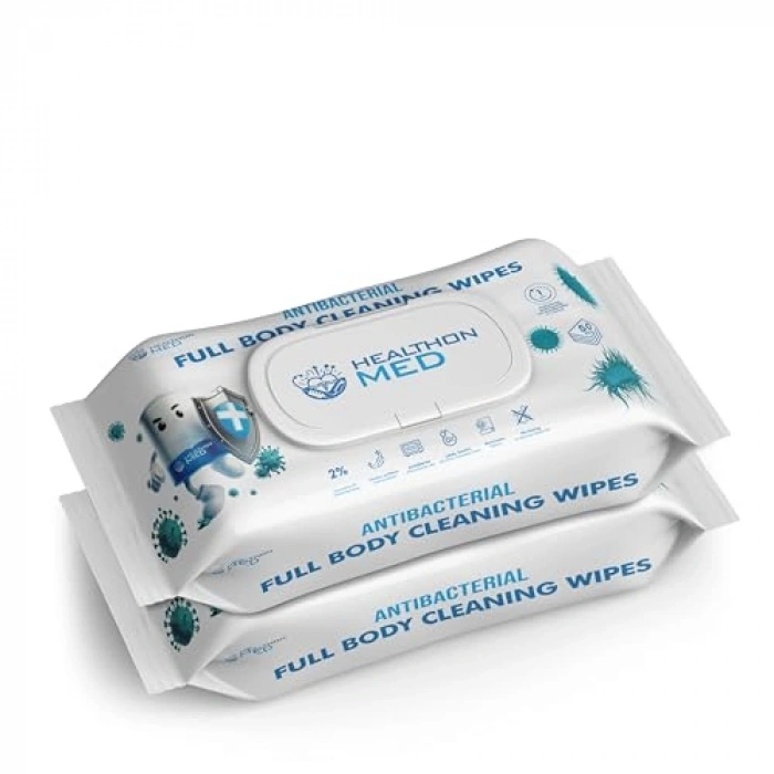 50 Adet Antibakteriyel Islak Vücut Mendili Seti