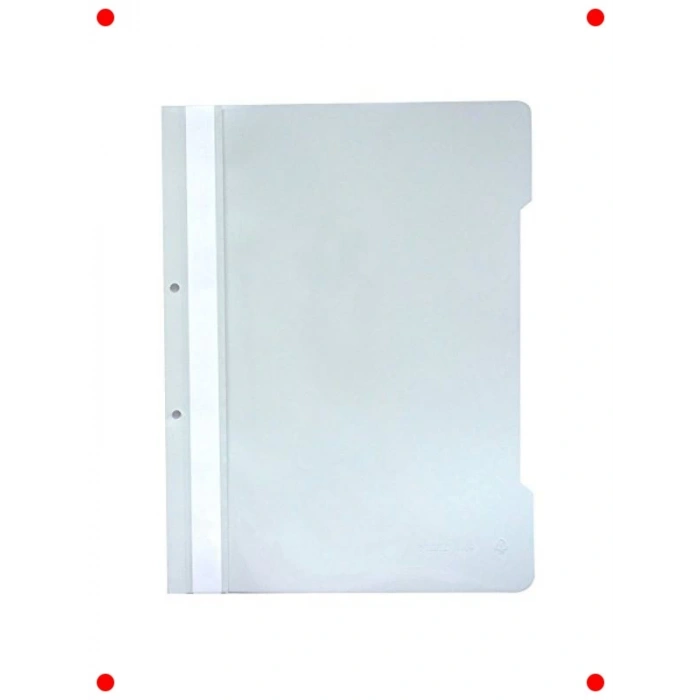 50 Adet Beyaz A4 Telli Dosya Seti