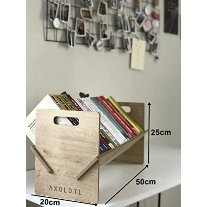 50 cm Boyutunda Masaüstü Kitap Düzenleyici Raf