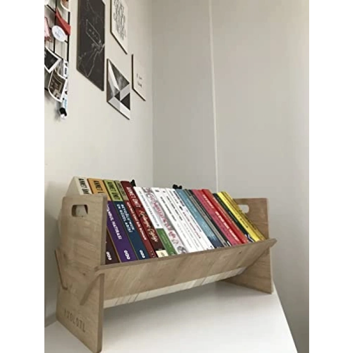 50 cm Boyutunda Masaüstü Kitap Düzenleyici Raf