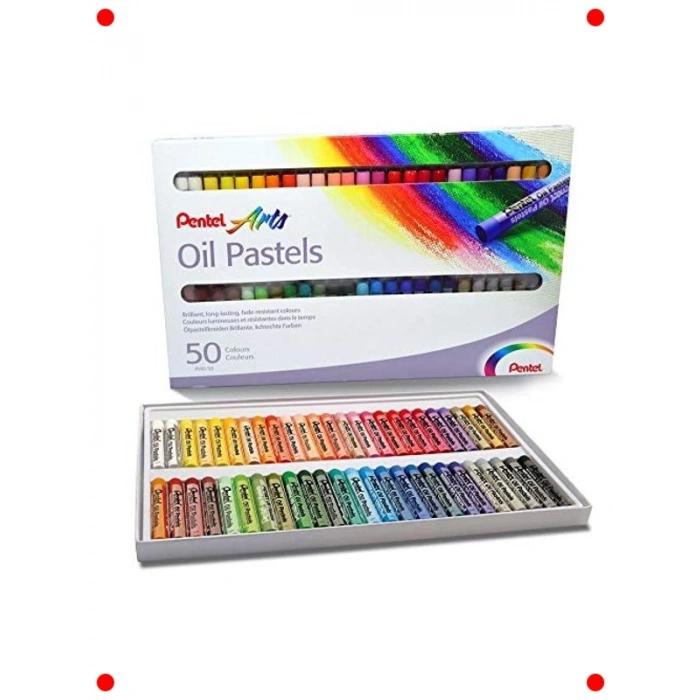 50li Yağlı Pastel Boya Seti - Çok Renkli Sanat Malzemesi