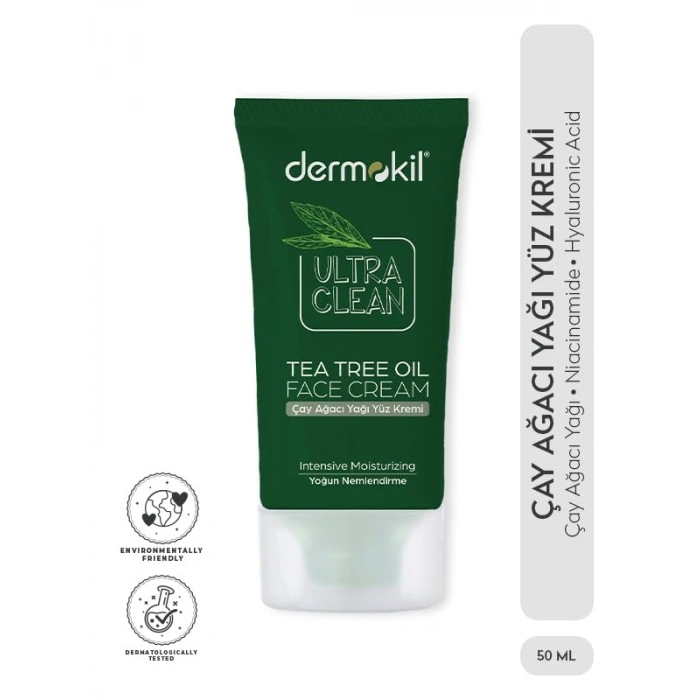 50 ml Çay Ağacı Yağı Yüz Kremi, Temizleyici