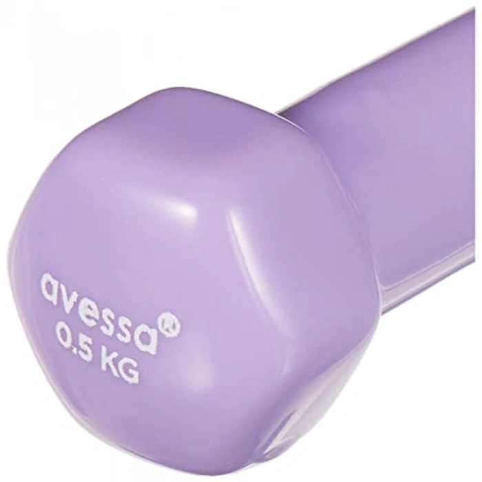 500 gr mor renkli vinil dambıl, tek adet