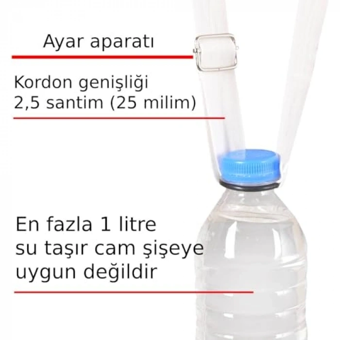 500 ml Kapasiteli Ayarlanabilir Su Taşıma Aparatı