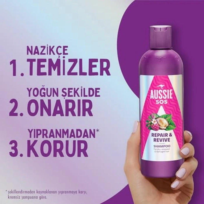 500 ml kuru ve yıpranmış saçlar için onarıcı şampuan