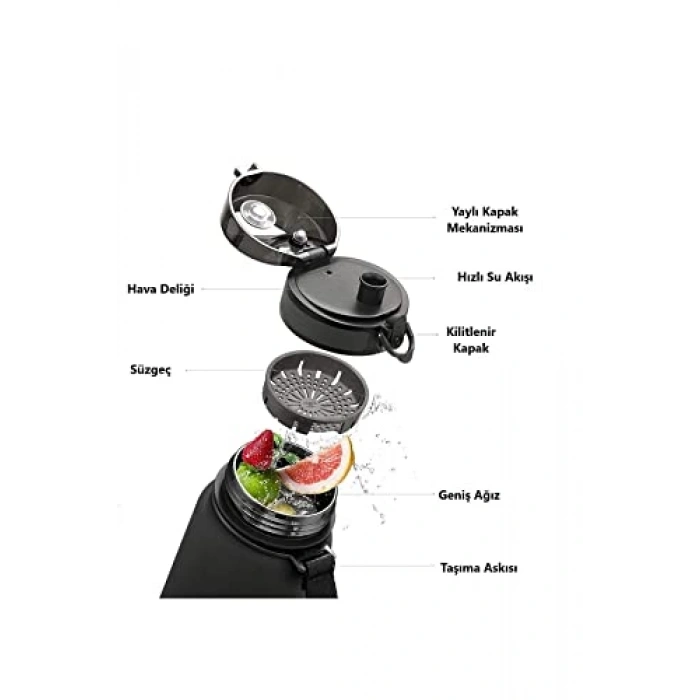 500 ml Softtouch Su Matarası, 13 Farklı Renk Seçeneği