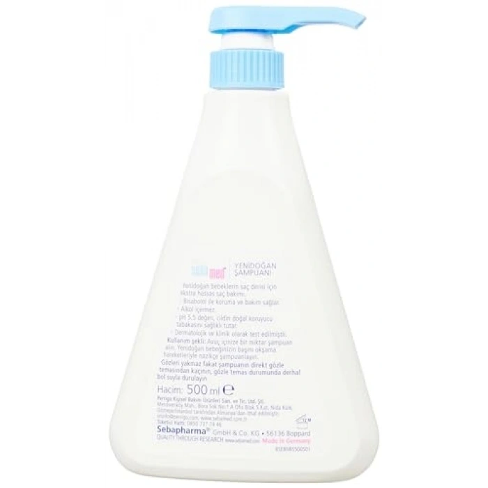 500 ml Yenidoğan Bebek Şampuanı ile Hassas Cilt Bakımı
