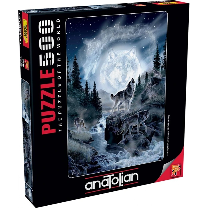 500 Parça Ayışığı Temalı Puzzle, Eğlenceli Zeka Oyunu