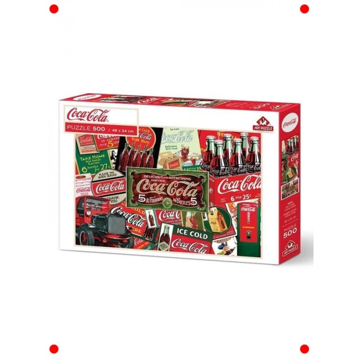 500 Parça Retro İçecek Reklam Yapbozu