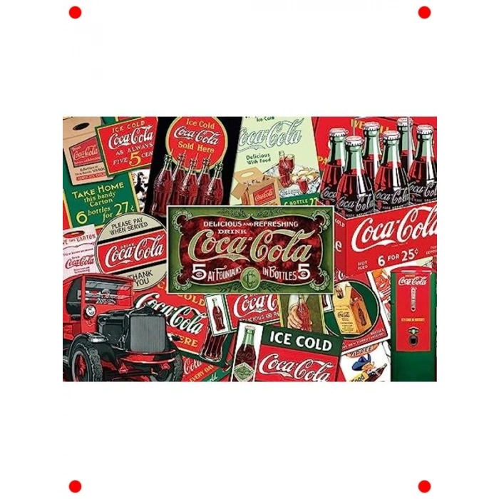 500 Parça Retro İçecek Reklam Yapbozu