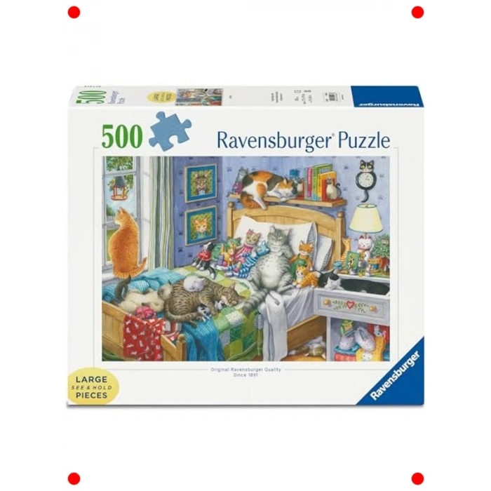 500 Parça Sakinleştirici Kedi Yapbozu