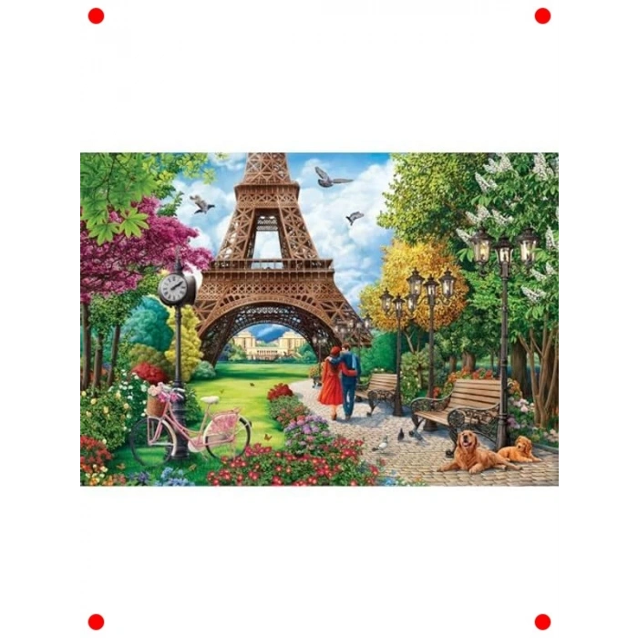 500 Parça Yapboz: Paris Baharı Manzarası