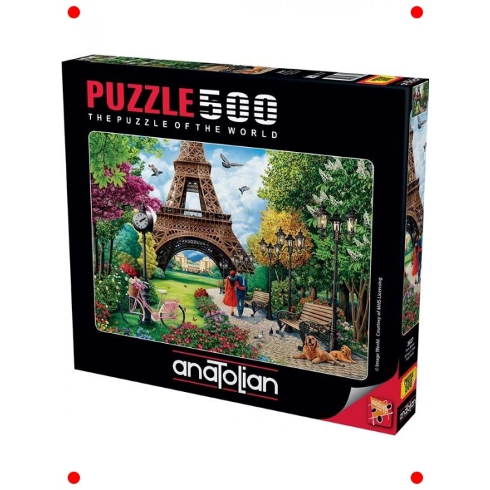 500 Parça Yapboz: Paris Baharı Manzarası