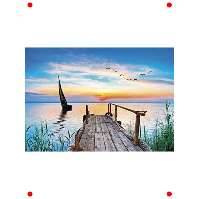 500 Parça Yetişkin Puzzle - Huzurlu Rüzgar Teması