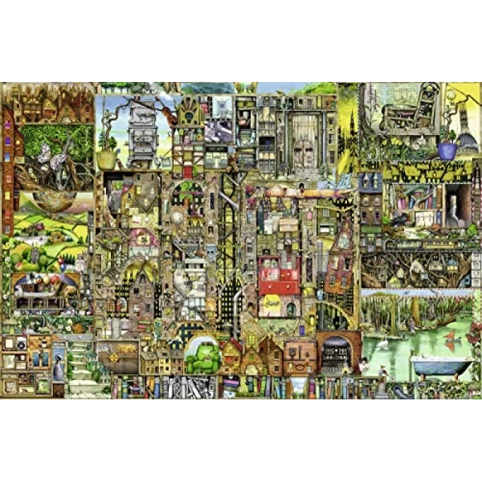 5000 Parça Şehir Temalı Puzzle, Detaylı Manzara Tasarımı