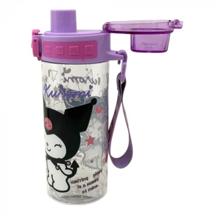 500ml Kapasiteli Rahat İçim Su Matarası, Askılı ve Kilitlenebilir