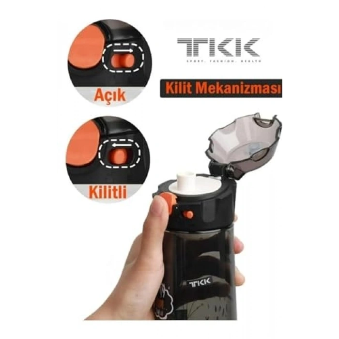 500ml Pipetsiz Taşıma Askılı Süzgeçli Kapaklı Su Matarası