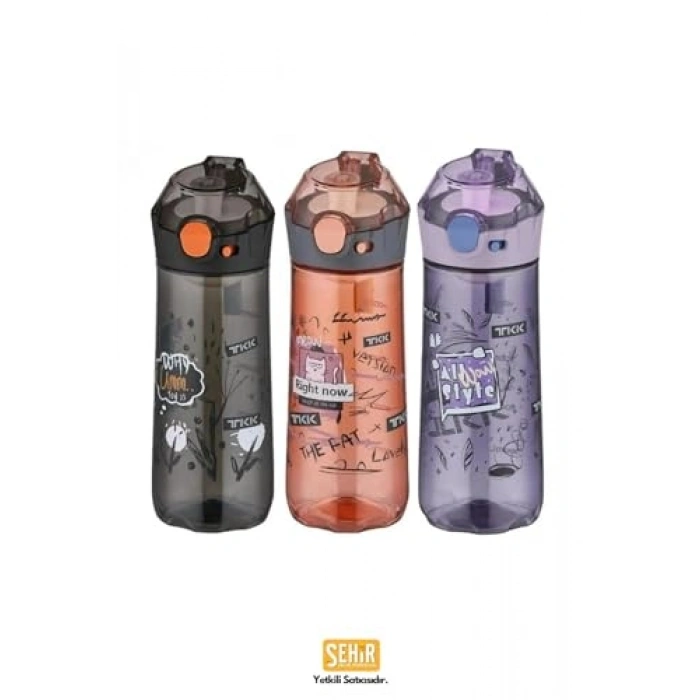 500ml Pipetsiz Taşıma Askılı Süzgeçli Kapaklı Su Matarası