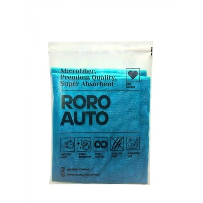 50x70 cm Krofiber Araç Yıkama Bezi ve Eldiven Seti