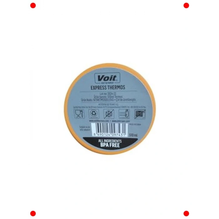 510 ml Sarı Kahve Termosu, Taşınabilir ve Sıcak Tutar