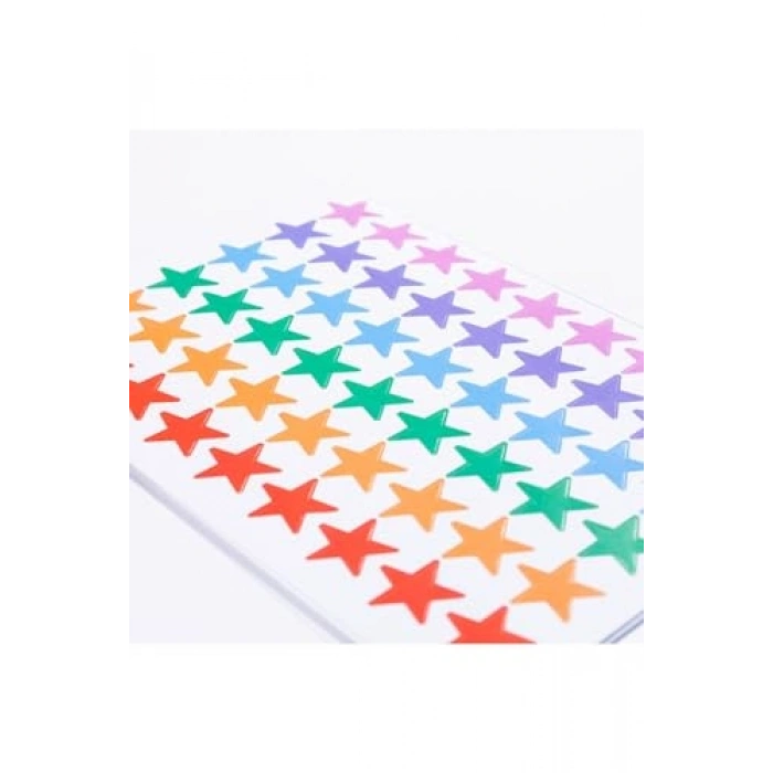 540 Adet Karışık Renkli Yıldız Sticker Seti