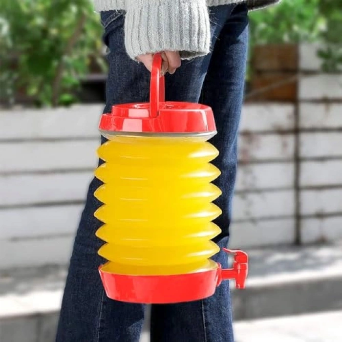 5.5 Litre Kapasiteli Katlanabilir Su Sebili, Piknik İçin Pratik