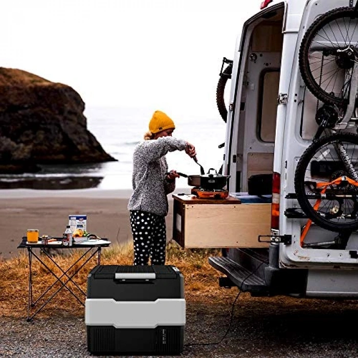 56 Litre Kompresörlü Oto Buzdolabı, 12/24 Volt