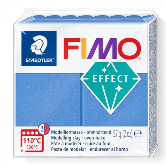 57 gr Metalik Mavi Fimo Effect Modelleme Kili