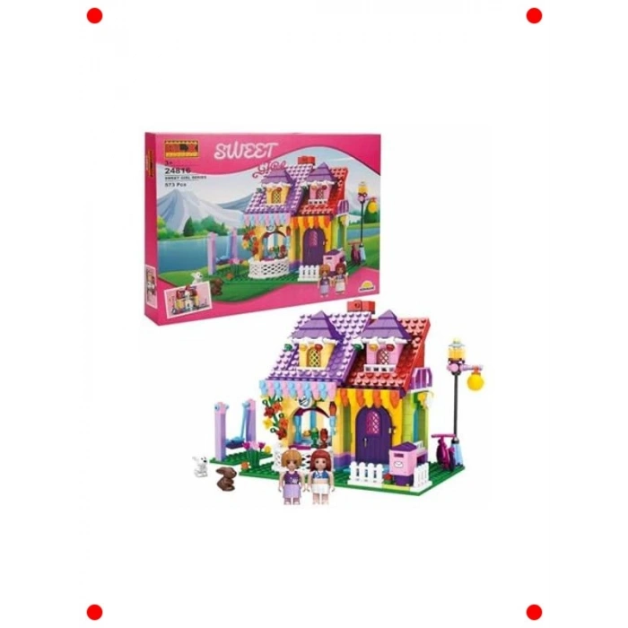 573 Parça Şeker Ev Temalı Yapı Seti ve Figürler