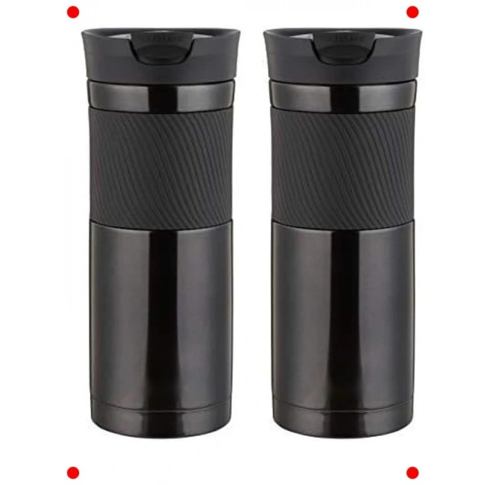 590 ml Termos Bardak - Siyah (2li Paket)