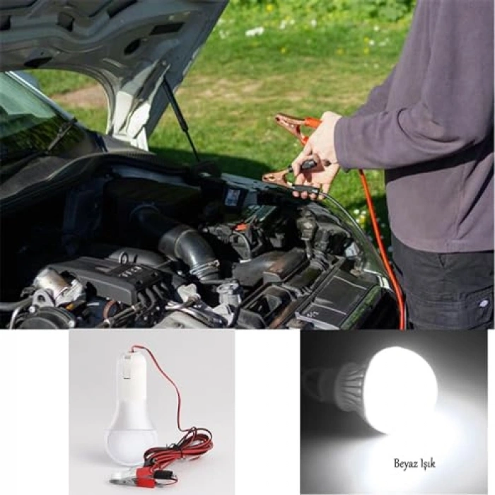 5W Tasarruflu LED Ampul, 4 Metre Kablolu Aydınlatma
