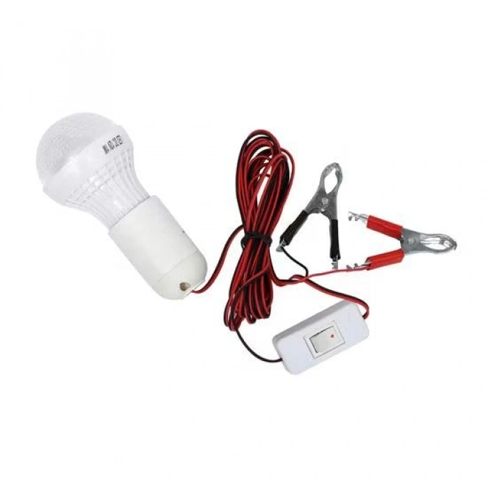 5W Tasarruflu LED Ampul, 4 Metre Kablolu Aydınlatma