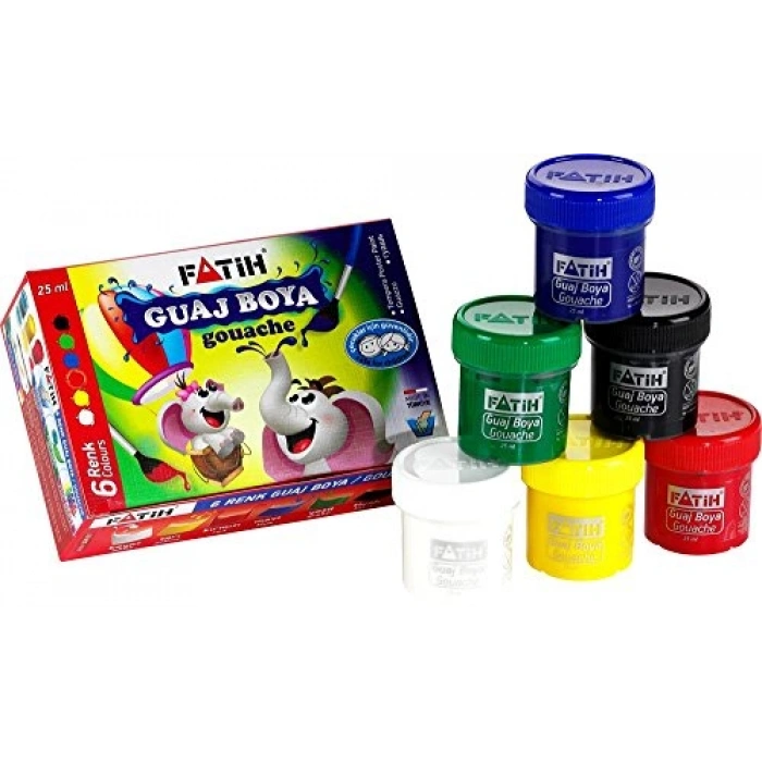 6 Adet 25 ml Guaj Boya Seti