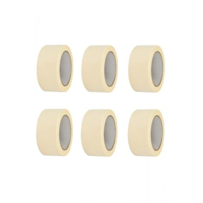 6 Adet Kağıt Maskeleme Bandı, 36mm x 25m