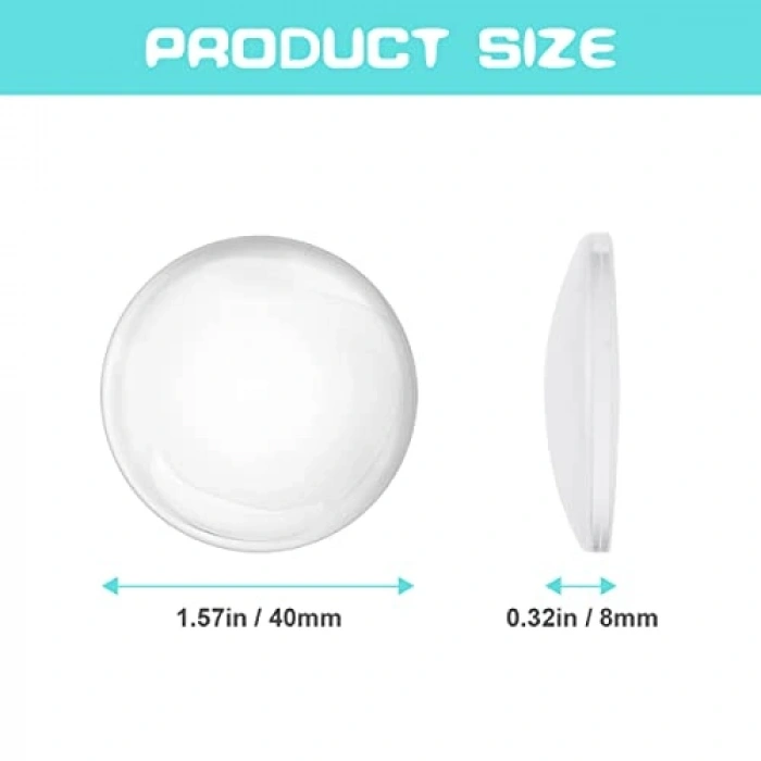 6 Adet Şeffaf Silikon Duvar Kapı Stoperi, Kendinden Yapışkanlı Set