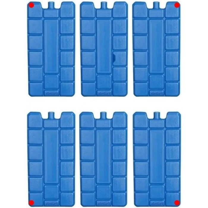 6 Adet Sıvılı Extra Soğutma Buz Aküsü Seti 400 ml