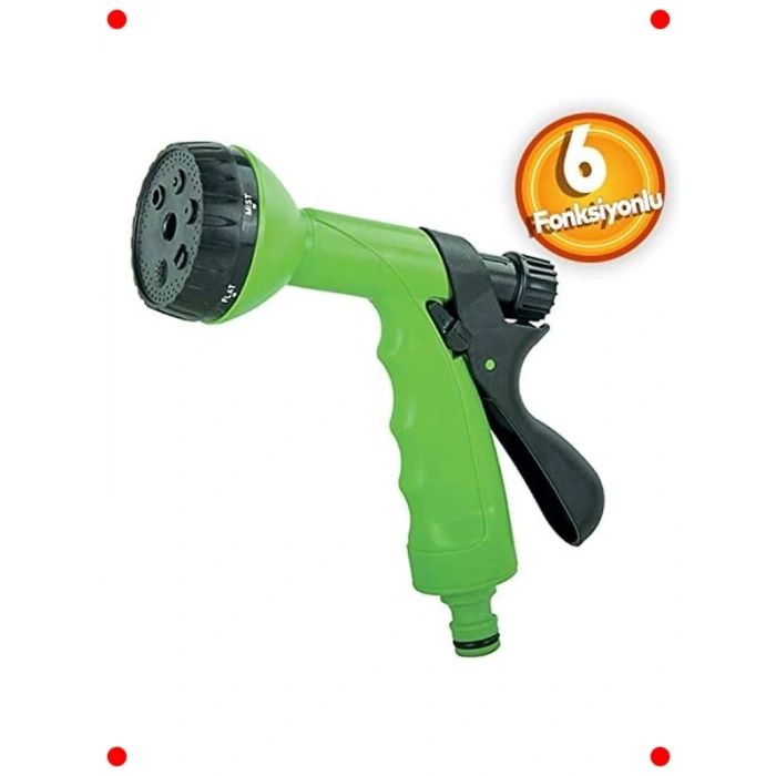 6 Fonksiyonlu Bahçe Sulama Tabancası