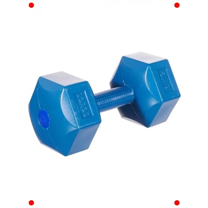 6 Kg Mavi Plastik Dambıl Seti