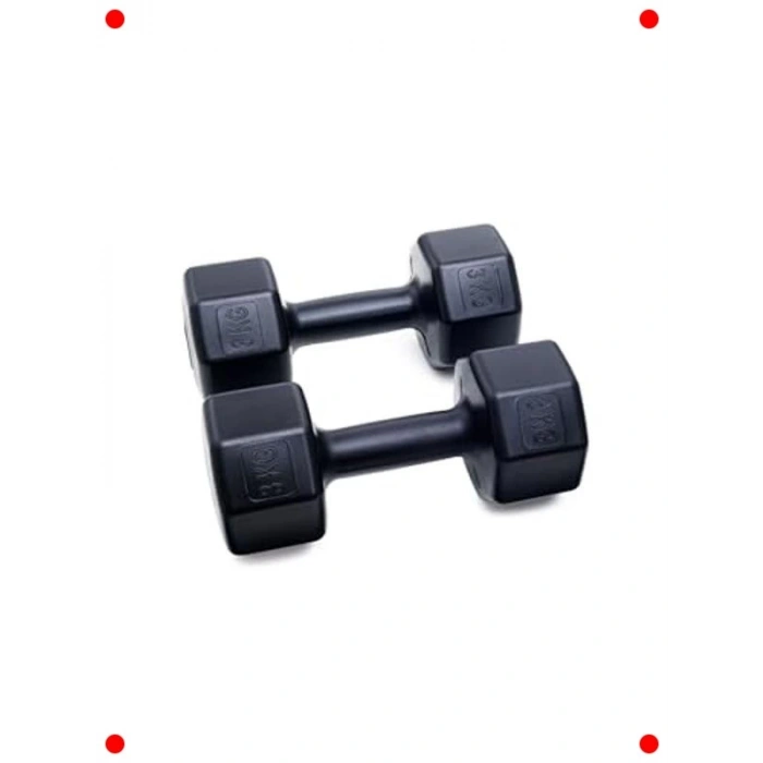 6 Kg Siyah Dambıl Seti (2x 3 Kg)