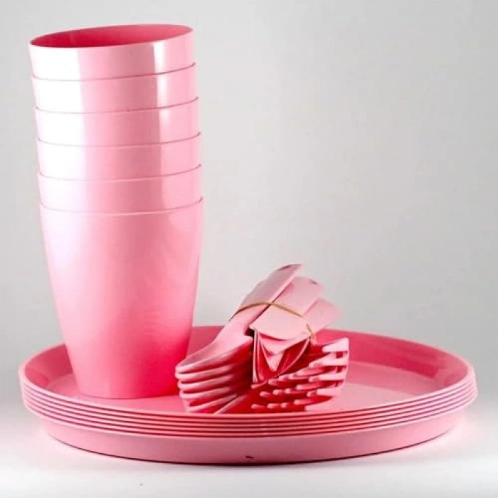 6 Kişilik Piknik Seti, 31 Parça Çatal, Bıçak ve Tabak İçerir