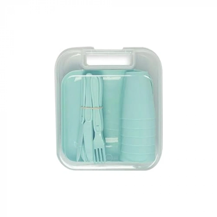 6 Kişilik Piknik Seti, 31 Parça Çatal, Bıçak ve Tabak İçerir